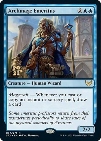 Archmage Emeritus (Prerelease) [Strixhaven: School of Mages Prerelease Promos]