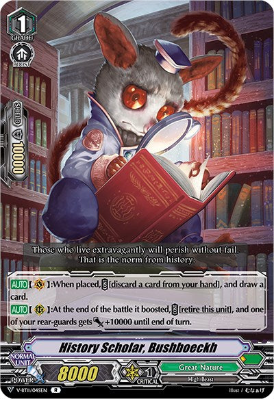 History Scholar, Bushboeckh (V-BT11/045EN) [Storm of the Blue Cavalry]