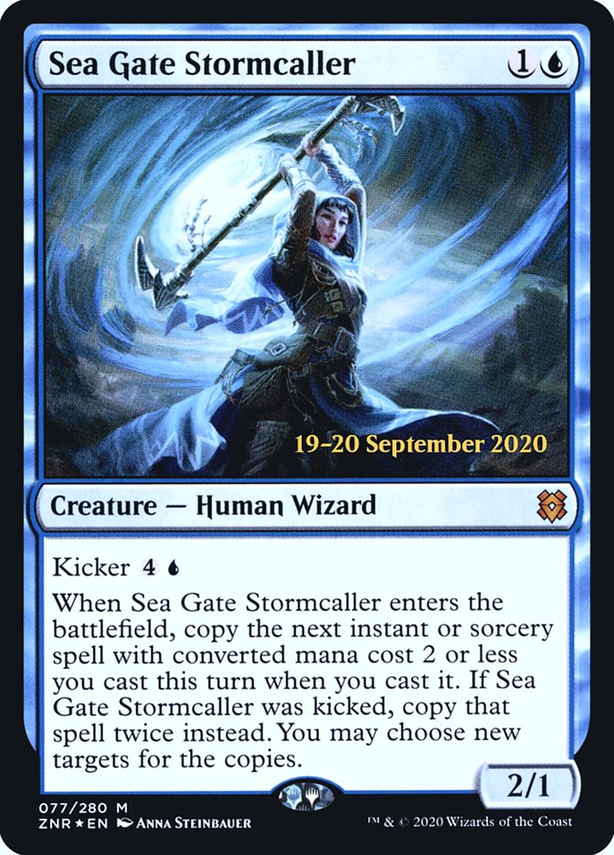 Sea Gate Stormcaller [Zendikar Rising Promos]