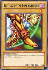 Left Leg of the Forbidden One (Blue) [Duelist League Promo]