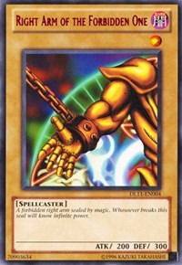 Right Arm of the Forbidden One (Red) [Duelist League Promo]