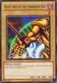 Right Arm of the Forbidden One (Blue) [Duelist League Promo]