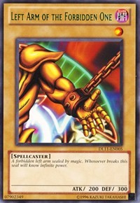 Left Arm of the Forbidden One (Green) [Duelist League Promo]