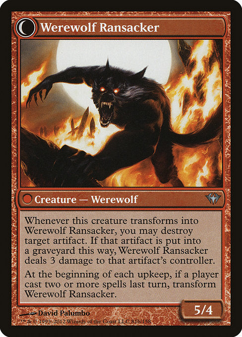 Afflicted Deserter // Werewolf Ransacker [Dark Ascension]