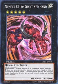 Number C106: Giant Red Hand [Dragons of Legend]