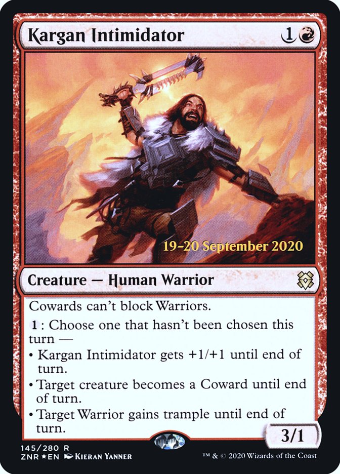 Kargan Intimidator [Zendikar Rising Promos]