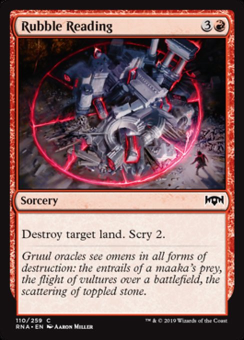 Rubble Reading [Ravnica Allegiance]