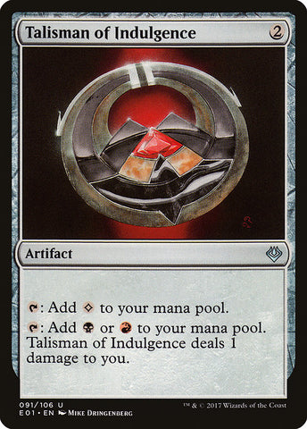 Talisman of Indulgence [Archenemy: Nicol Bolas]