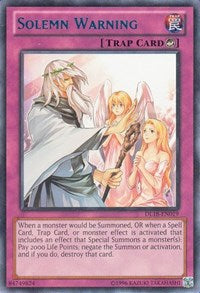 Solemn Warning (Blue) [Duelist League Promo]