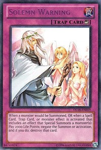 Solemn Warning (Purple) [Duelist League Promo]