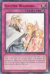 Solemn Warning (Red) [Duelist League Promo]