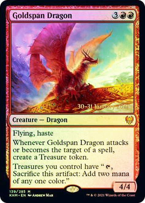 Goldspan Dragon [Kaldheim Promos]