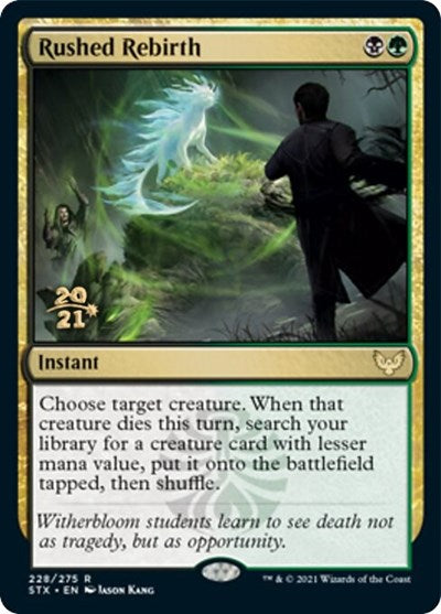Rushed Rebirth (Prerelease) [Strixhaven: School of Mages Prerelease Promos]