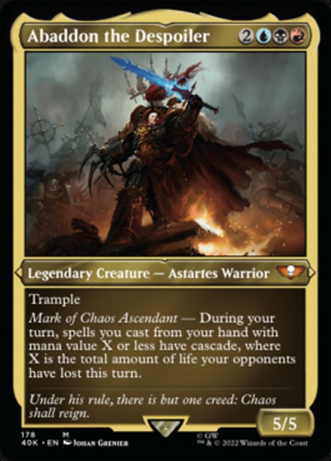 Abaddon the Despoiler (Display Commander) [Universes Beyond: Warhammer 40,000]