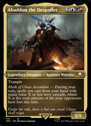 Abaddon the Despoiler (Display Commander) [Universes Beyond: Warhammer 40,000]