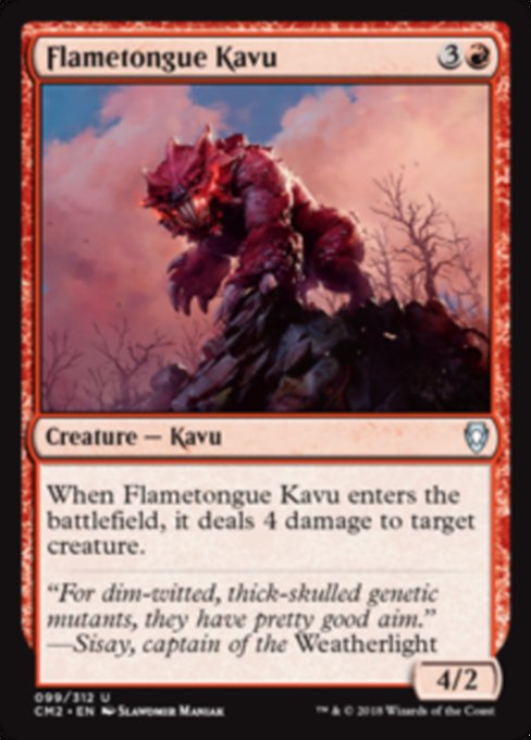 Flametongue Kavu [Commander Anthology Volume II]