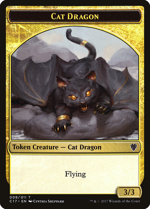 Cat Dragon [Commander 2017 Tokens]