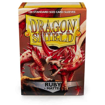 Dragon Shield: Sleeves - Matte Ruby (Box of 100)
