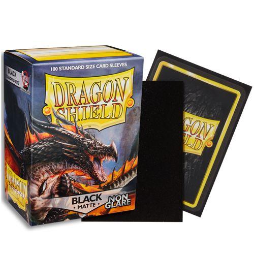Dragon Shield: Sleeves - Non-Glare Black (Box of 100)