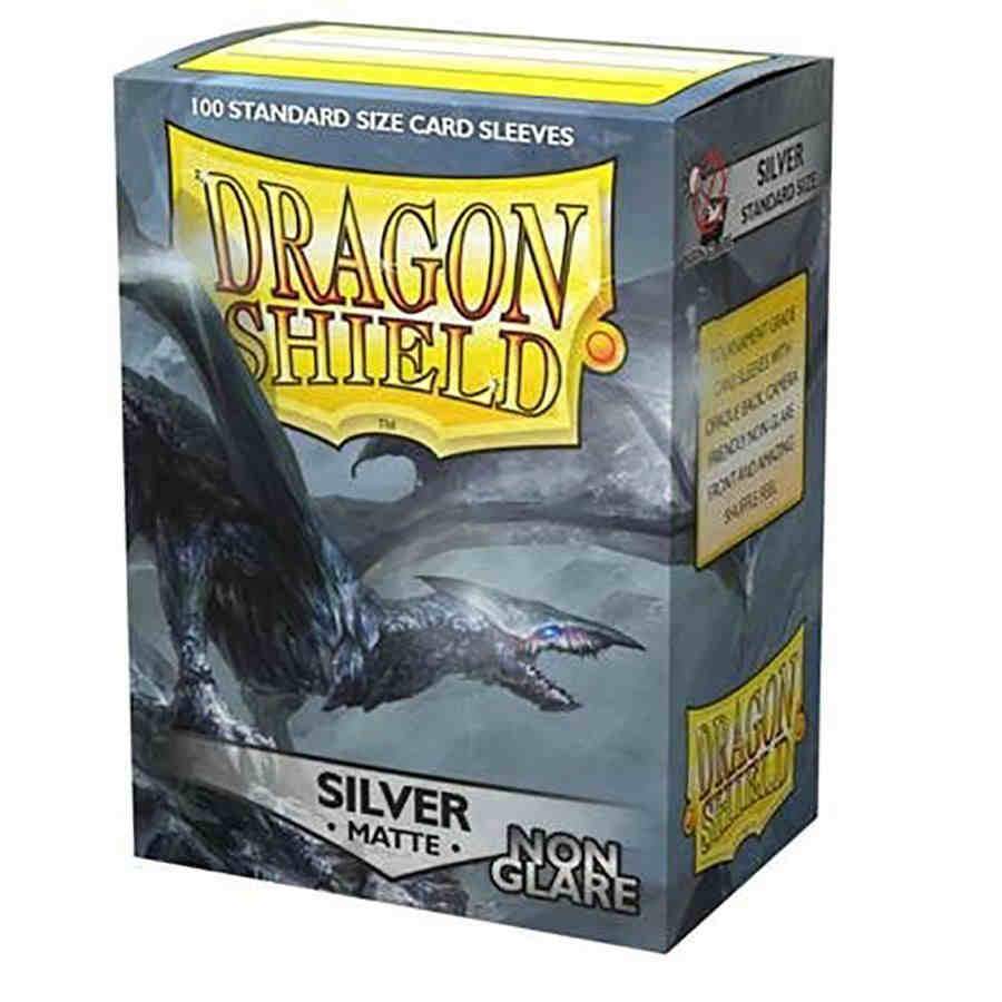Dragon Shield: Sleeves - Non-Glare Silver Matte  (Box of 100)