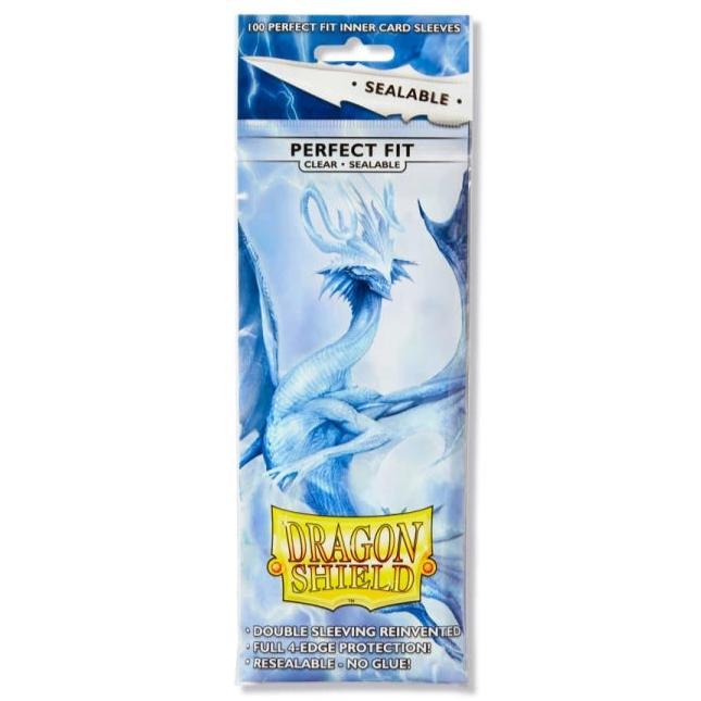Dragon Shield: Sleeves - Perfect Fit Clear (100 Count Sealable Pack)