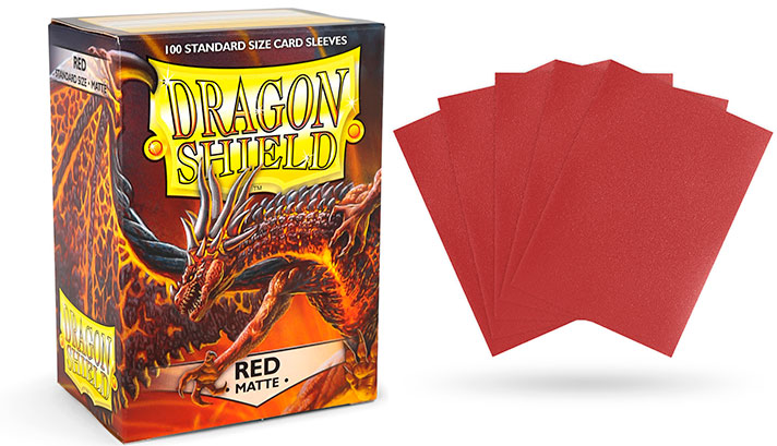 Dragon Shield: Sleeves - Matte Red (Box of 100)