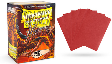 Dragon Shield: Sleeves - Matte Red (Box of 100)