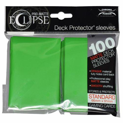 Ultra Pro: Eclipse Pro Matte Deck Protector Sleeves - Standard Lime Green 100ct