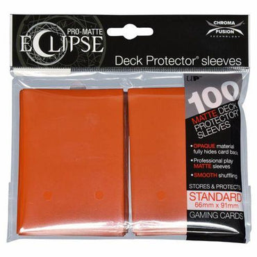 Ultra Pro: Eclipse Pro Matte Deck Protector Sleeves - Standard Pumpkin Orange 100ct