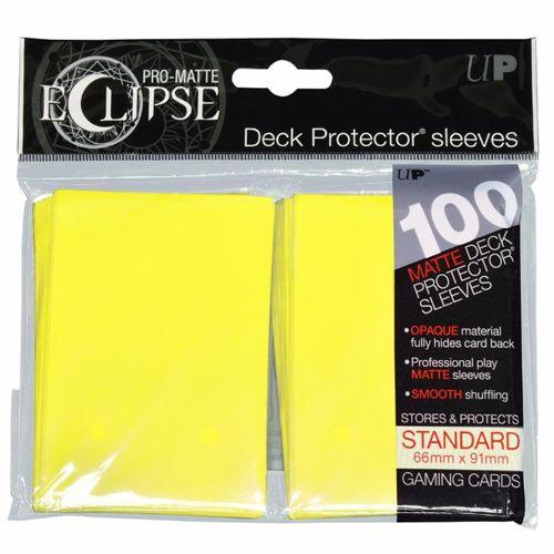 Ultra Pro: Eclipse Pro Matte Deck Protector Sleeves - Standard Lemon Yellow 100ct