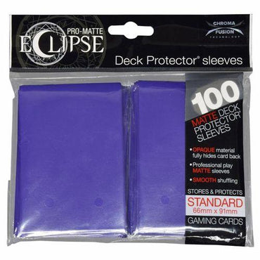 Ultra Pro: Eclipse Pro Matte Deck Protector Sleeves - Standard Royal Purple 100ct
