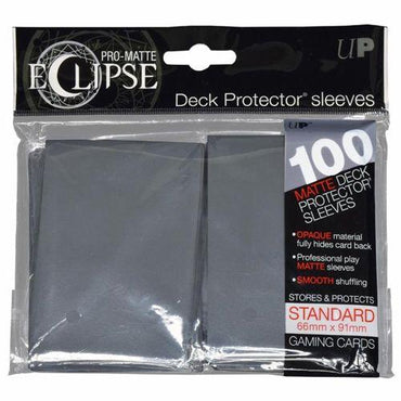 Ultra Pro: Eclipse Pro Matte Deck Protector Sleeves - Standard Smoke Grey 100ct