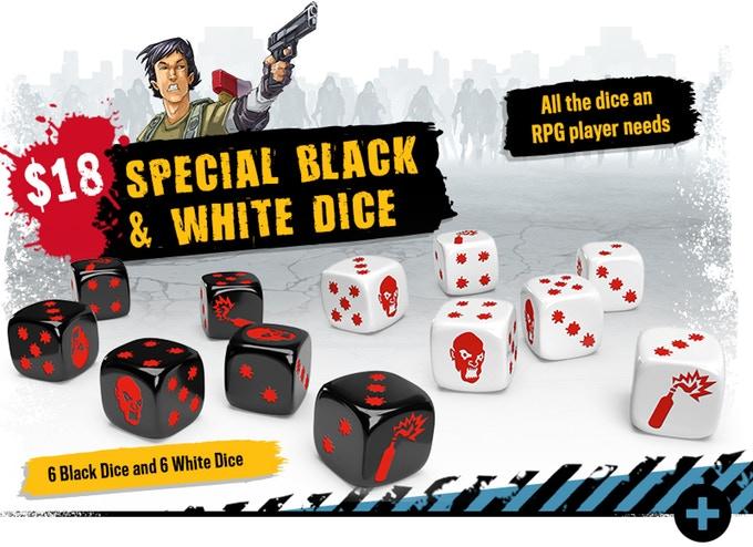 Picture of Zombicide 2nd Edition: Special Black & White Dice