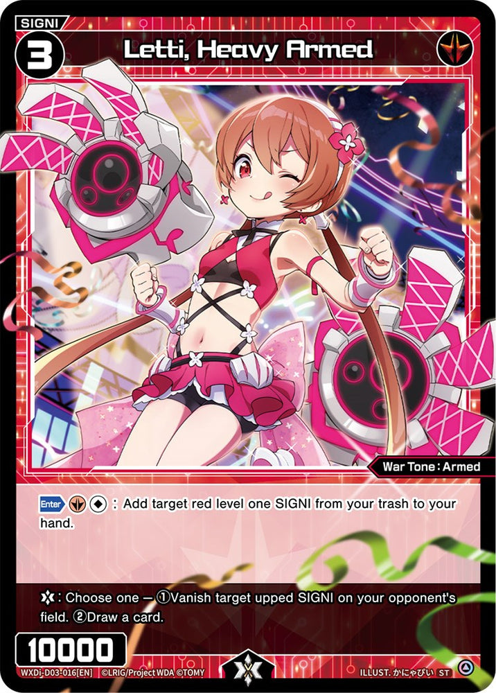 Letti, Heavy Armed (WXDi-D03-016) [Diva Debut Deck D03: Rei Hirana Akino]