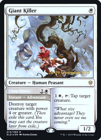 Giant Killer // Chop Down [Throne of Eldraine Promos]