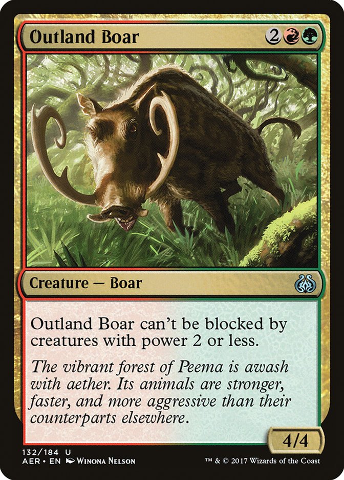 Outland Boar [Aether Revolt] - BinderPOS Limited (dev2)