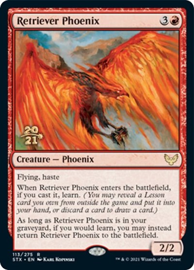 Retriever Phoenix (Prerelease) [Strixhaven: School of Mages Prerelease Promos]