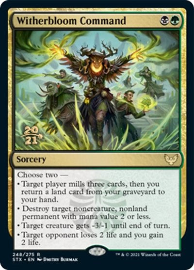 Witherbloom Command (Prerelease) [Strixhaven: School of Mages Prerelease Promos]
