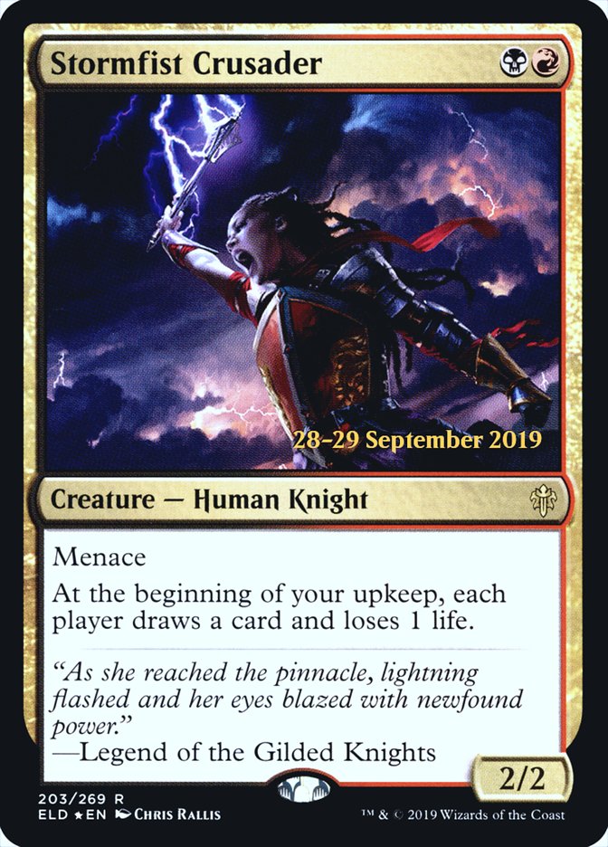 Stormfist Crusader [Throne of Eldraine Promos]