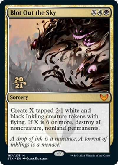 Blot Out the Sky (Prerelease) [Strixhaven: School of Mages Prerelease Promos]