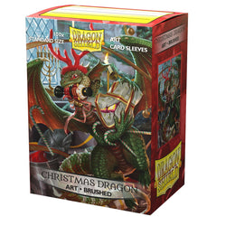 Dragon Shield: Standard 100ct Brushed Art Sleeves - Christmas Dragon (2020)