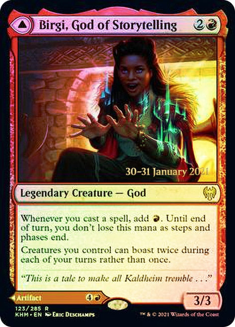 Birgi, God of Storytelling [Kaldheim Promos]