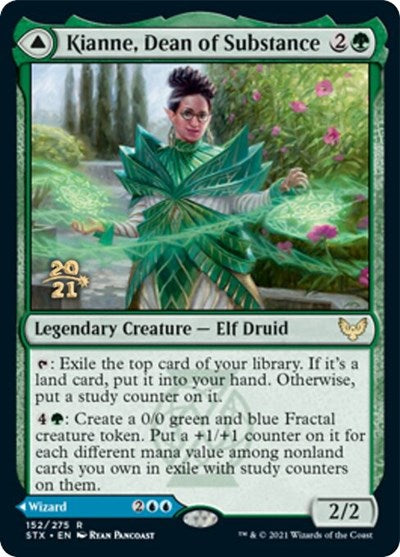 Kianne, Dean of Substance // Imbraham, Dean of Theory (Prerelease) [Strixhaven: School of Mages Prerelease Promos]