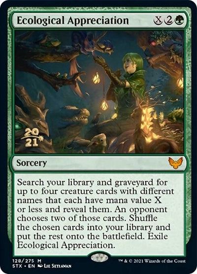 Ecological Appreciation (Prerelease) [Strixhaven: School of Mages Prerelease Promos]