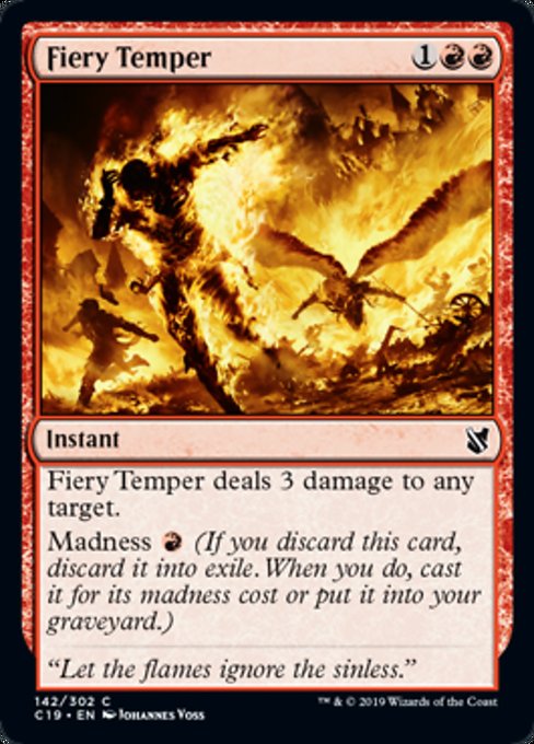 Fiery Temper [Commander 2019]