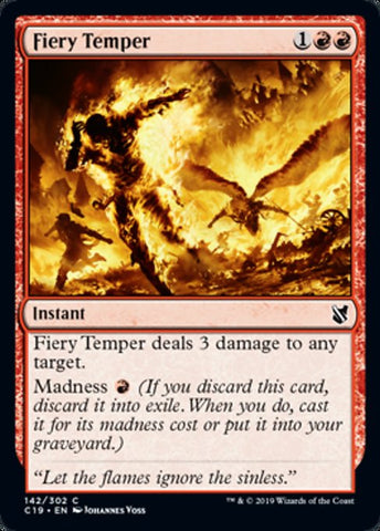 Fiery Temper [Commander 2019]